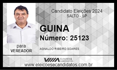 Candidato GUINA 2024 - SALTO - Eleições