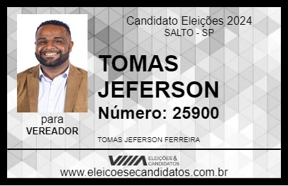 Candidato TOMAS JEFERSON 2024 - SALTO - Eleições