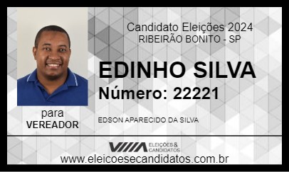 Candidato EDINHO SILVA 2024 - RIBEIRÃO BONITO - Eleições