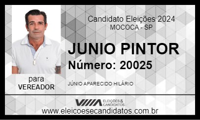 Candidato JUNIO PINTOR 2024 - MOCOCA - Eleições