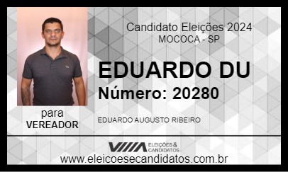 Candidato EDUARDO DU 2024 - MOCOCA - Eleições