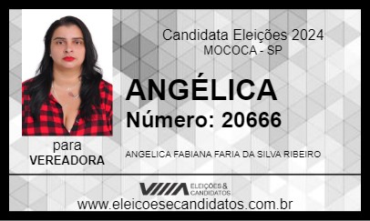 Candidato ANGÉLICA 2024 - MOCOCA - Eleições