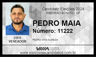 Candidato PEDRO MAIA 2024 - RIBEIRÃO BONITO - Eleições