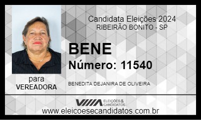 Candidato BENE 2024 - RIBEIRÃO BONITO - Eleições