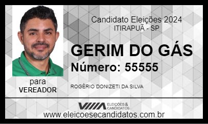 Candidato GERIM DO GÁS 2024 - ITIRAPUÃ - Eleições