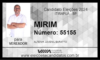 Candidato MIRIM 2024 - ITIRAPUÃ - Eleições