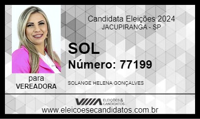 Candidato SOL 2024 - JACUPIRANGA - Eleições