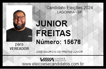 Candidato JUNIOR FREITAS 2024 - LAGOINHA - Eleições