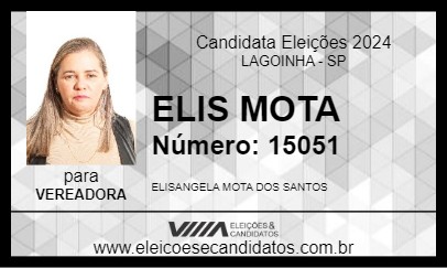 Candidato ELIS MOTA 2024 - LAGOINHA - Eleições