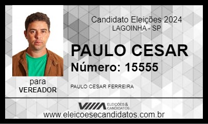 Candidato PAULO CESAR 2024 - LAGOINHA - Eleições