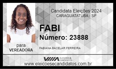 Candidato FABI 2024 - CARAGUATATUBA - Eleições