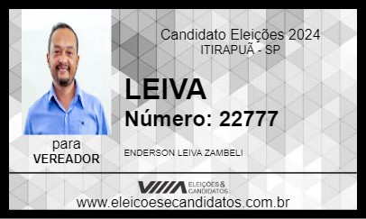 Candidato LEIVA 2024 - ITIRAPUÃ - Eleições