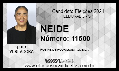 Candidato NEIDE 2024 - ELDORADO - Eleições