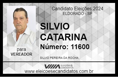 Candidato SILVIO CATARINA 2024 - ELDORADO - Eleições