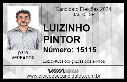 Candidato LUIS DOS SANTOS 2024 - SALTO - Eleições