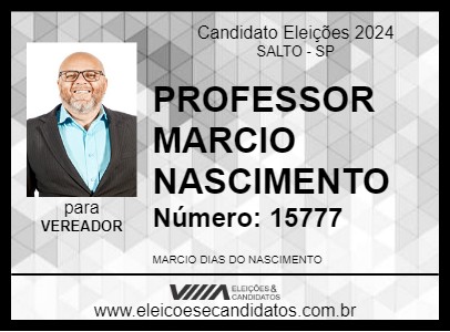 Candidato PROFESSOR MARCIO DO NASCIMENTO 2024 - SALTO - Eleições