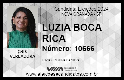 Candidato LUZIA BOCA RICA 2024 - NOVA GRANADA - Eleições