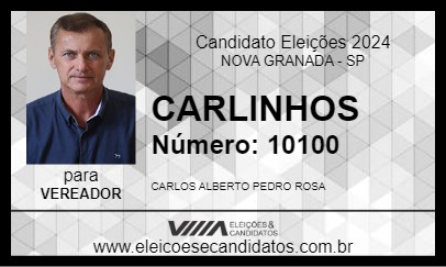 Candidato CARLINHOS 2024 - NOVA GRANADA - Eleições