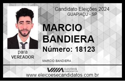 Candidato MARCIO BANDIERA 2024 - GUAPIAÇU - Eleições