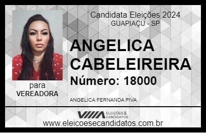 Candidato ANGELICA CABELEIREIRA 2024 - GUAPIAÇU - Eleições