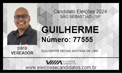 Candidato GUILHERME 2024 - SÃO SEBASTIÃO - Eleições