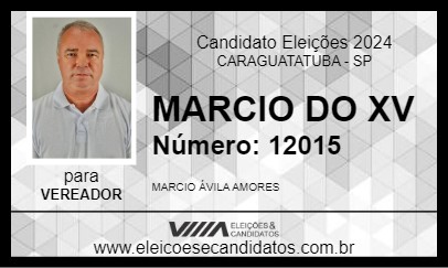 Candidato MARCIO DO XV 2024 - CARAGUATATUBA - Eleições