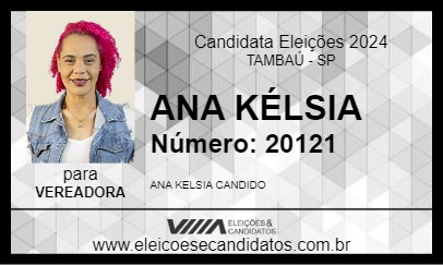 Candidato ANA KÉLSIA 2024 - TAMBAÚ - Eleições