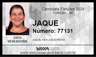 Candidato JAQUE 2024 - TURIÚBA - Eleições