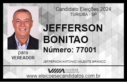 Candidato JEFFERSON BONITAO 2024 - TURIÚBA - Eleições