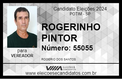 Candidato ROGERINHO PINTOR 2024 - POTIM - Eleições