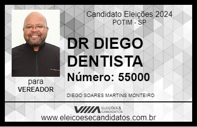 Candidato DR DIEGO DENTISTA 2024 - POTIM - Eleições