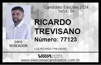 Candidato RICARDO TREVISANO 2024 - TATUÍ - Eleições