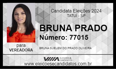 Candidato BRUNA PRADO 2024 - TATUÍ - Eleições