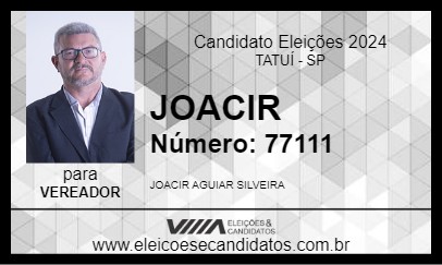 Candidato JOACIR  2024 - TATUÍ - Eleições