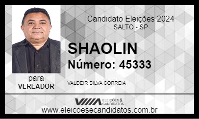 Candidato SHAOLIN 2024 - SALTO - Eleições