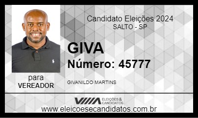 Candidato GIVA 2024 - SALTO - Eleições