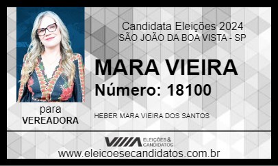 Candidato MARA VIEIRA 2024 - SÃO JOÃO DA BOA VISTA - Eleições