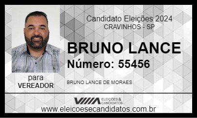 Candidato BRUNO LANCE 2024 - CRAVINHOS - Eleições