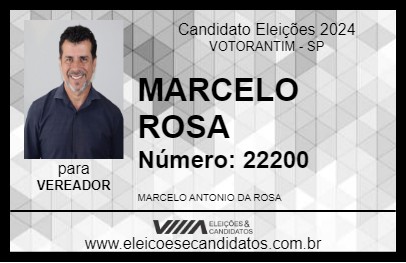 Candidato MARCELO ROSA 2024 - VOTORANTIM - Eleições