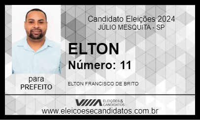 Candidato ELTON 2024 - JÚLIO MESQUITA - Eleições