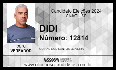 Candidato DIDI 2024 - CAJATI - Eleições