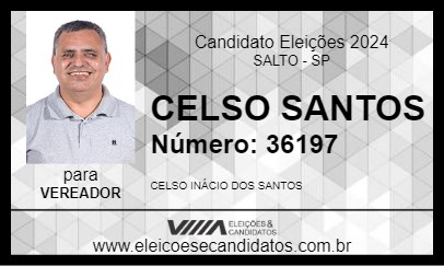 Candidato CELSO SANTOS 2024 - SALTO - Eleições