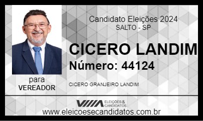 Candidato CICERO LANDIM 2024 - SALTO - Eleições