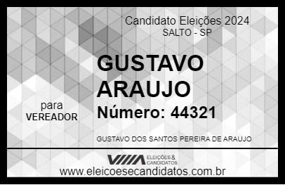 Candidato GUSTAVO ARAUJO 2024 - SALTO - Eleições