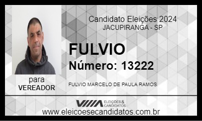 Candidato FULVIO 2024 - JACUPIRANGA - Eleições