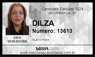 Candidato DILZA 2024 - JACUPIRANGA - Eleições