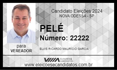 Candidato PELÉ 2024 - NOVA ODESSA - Eleições