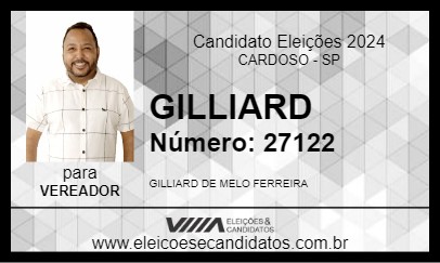 Candidato GILLIARD 2024 - CARDOSO - Eleições