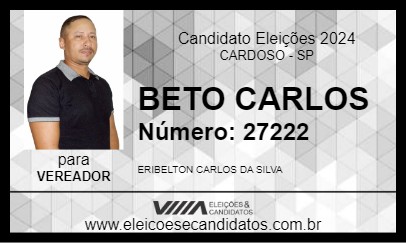 Candidato BETO CARLOS 2024 - CARDOSO - Eleições