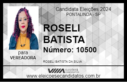 Candidato ROSELI BATISTA 2024 - PONTALINDA - Eleições